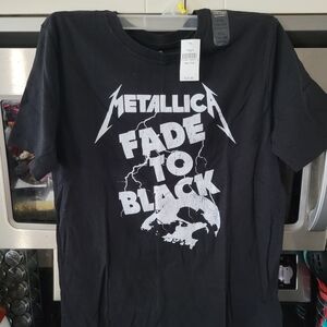 Old Navy Black Metallica Tee